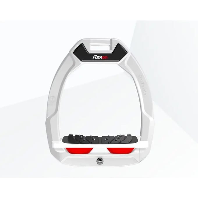 Veiligheidsstijgbeugels Liggend Ultra Grip Wit/Wit/Rood Flex-On Safe-On