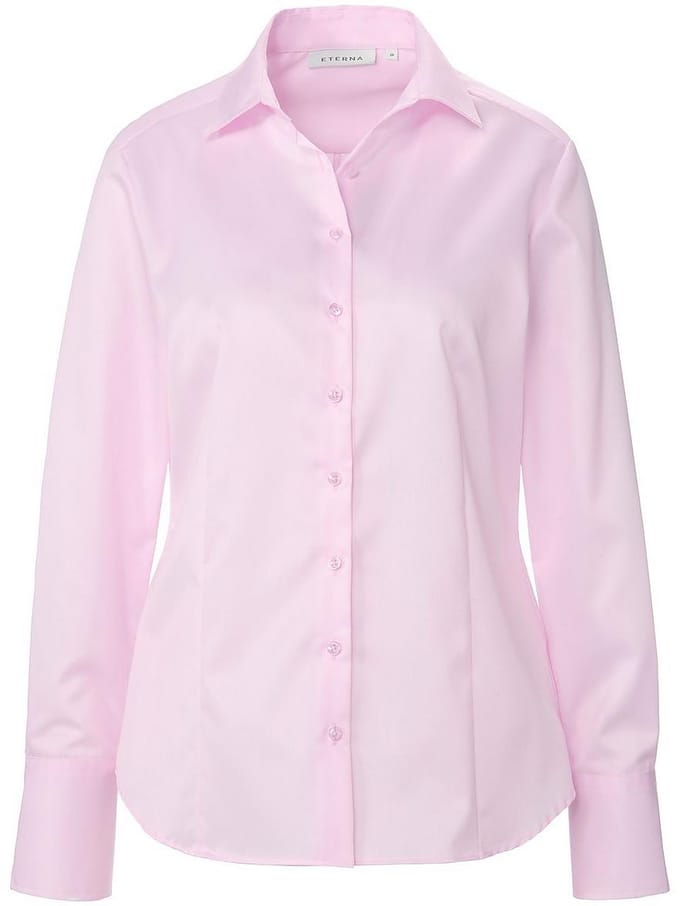 Blouse 100% katoen lange mouwen Van Eterna roze