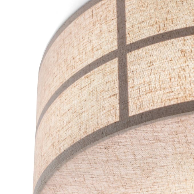 Audo Copenhagen Audo plafondlamp Hashira, naturel, linnen, Ø 50 cm