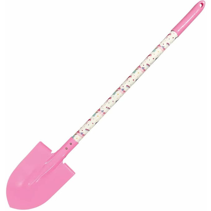 Greenmill GR0147A - Kinder Tuinschep - Metaal - Houten Handvat - Roze
