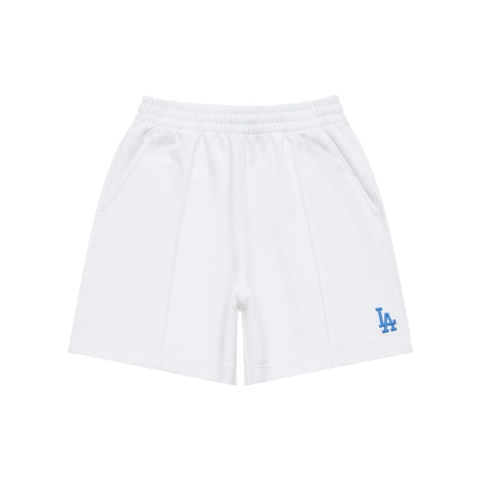 MLB Los Angeles Dodgers Short Décontracté Uni à Lettres Élastique Short Unisexe Blanc 3ASPB0843-07WHS S white