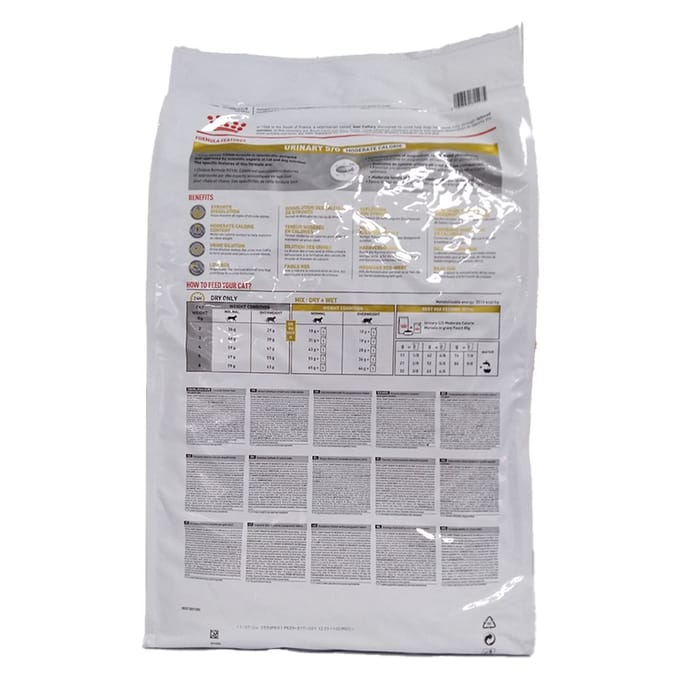 2x9kg Feline Urinary S/O Moderate Calorie Royal Canin Veterinary Diet Kattenvoer