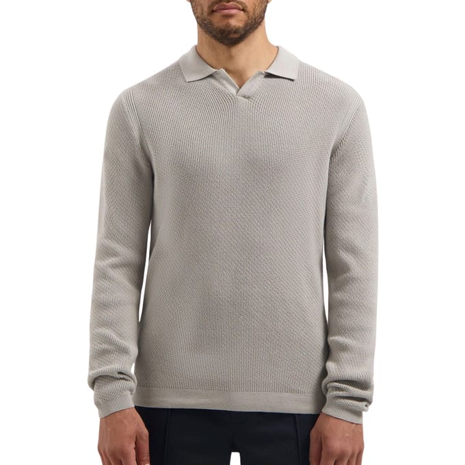 Dstrezzed Kostas Knitted Longsleeve Polo Heren - Maat M