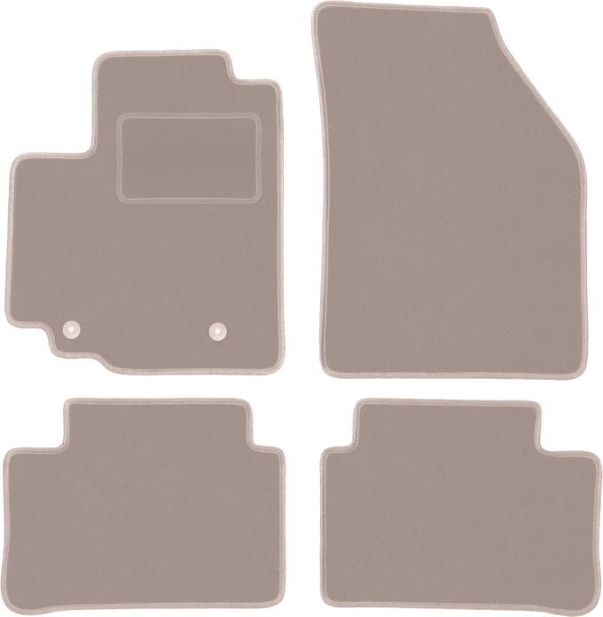 Beige veloursmatten voor: Opel Agila B hatchback (2008-2014)