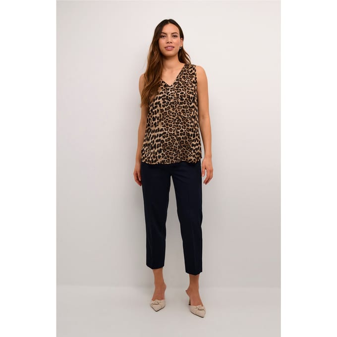 Mouwloos shirt Regular fit Classic Leopard
