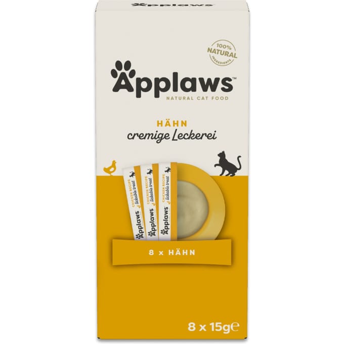 8x15g Applaws Creamy Treat Kippensnacks