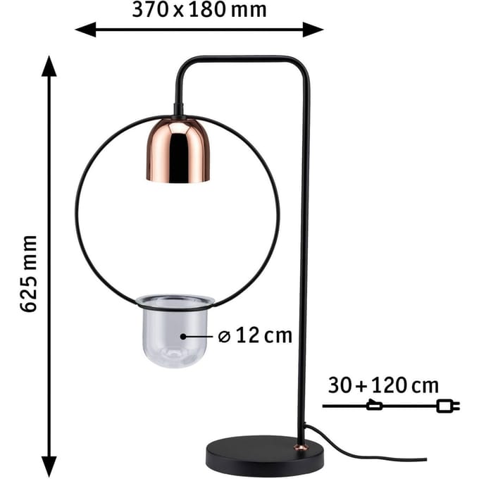Paulmann Kweeklamp Fanja 18 cm 230 V GU10 20 W Energielabel: A (A - G) 1 stuk(s)