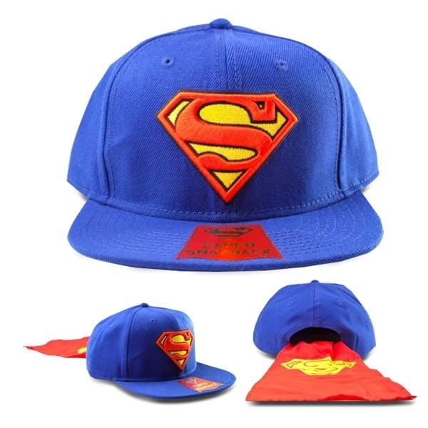 Superman pet met rode cape blue