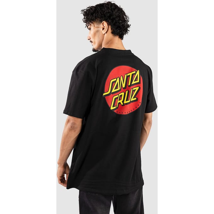 Santa Cruz Classic Dot Chest T-Shirt zwart