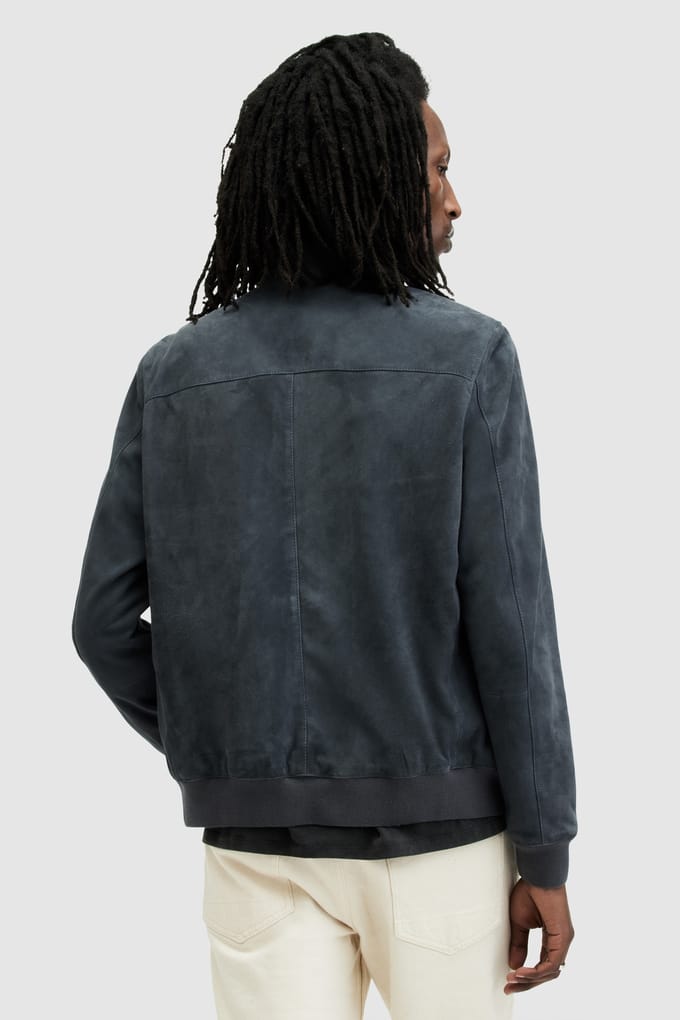 AllSaints Kairo Bomber Celestial Blue size XS | Bomber Jackets Outlet | Men | Blue