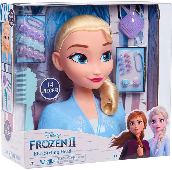 Disney Frozen 2 Basic Elsa Styling Head Interactieve knuffels