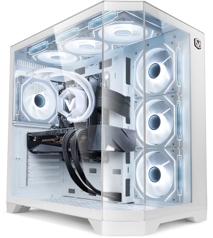 Vibox Gaming PC - Intel i7 12700KF - RTX 5070 - 32GB RAM - 1TB SSD - Windows 11 - WiFi 6 + Bluetooth 5.4 - Waterkoeling