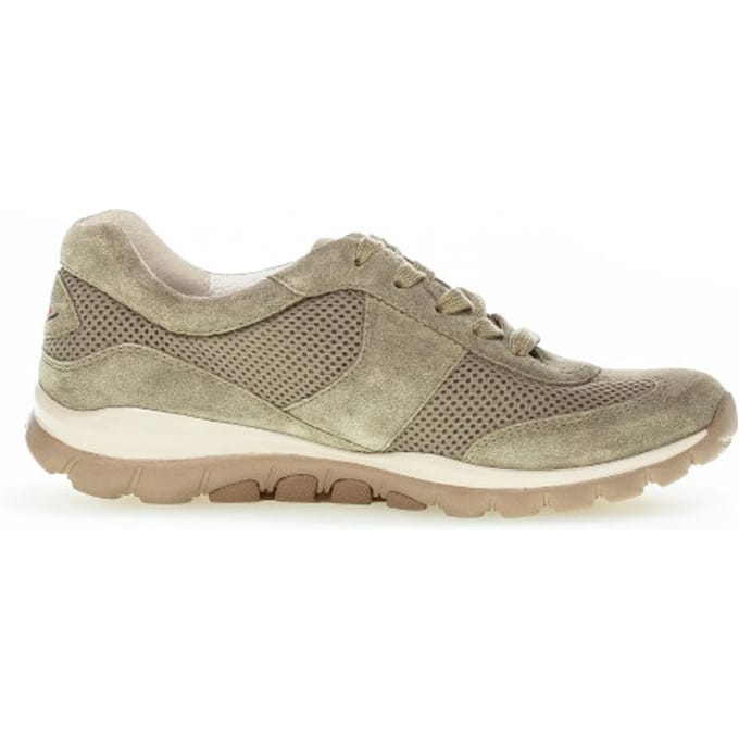 Gabor rollingsoft sensitive 46.966.34 - dames rollende wandelsneaker - Groen - maat 42 (EU) 8 (UK)