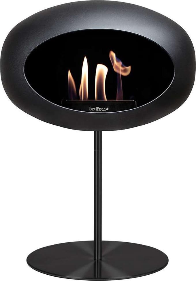 Le Feu Biohaard Ground Steel Low - Zwart