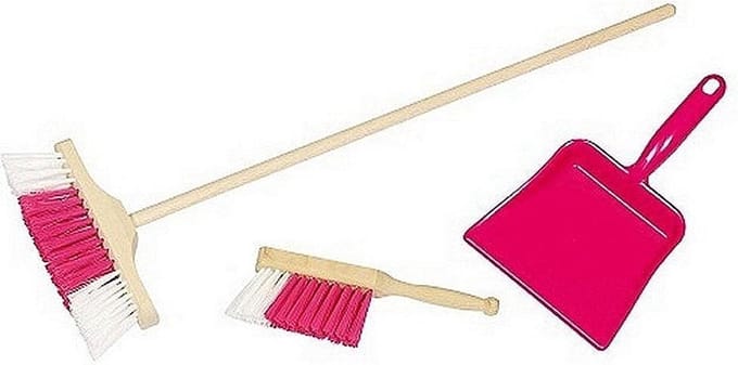 Simply for Kids 3-delige Bezemset Roze lengte 49 cm