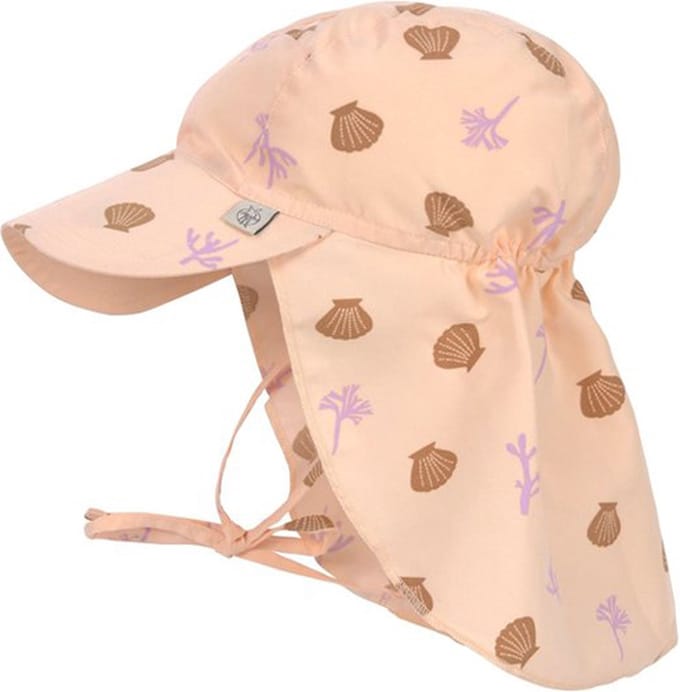 Lassig uv flap hat corals peach rose 3-6m/size 43/45cm
