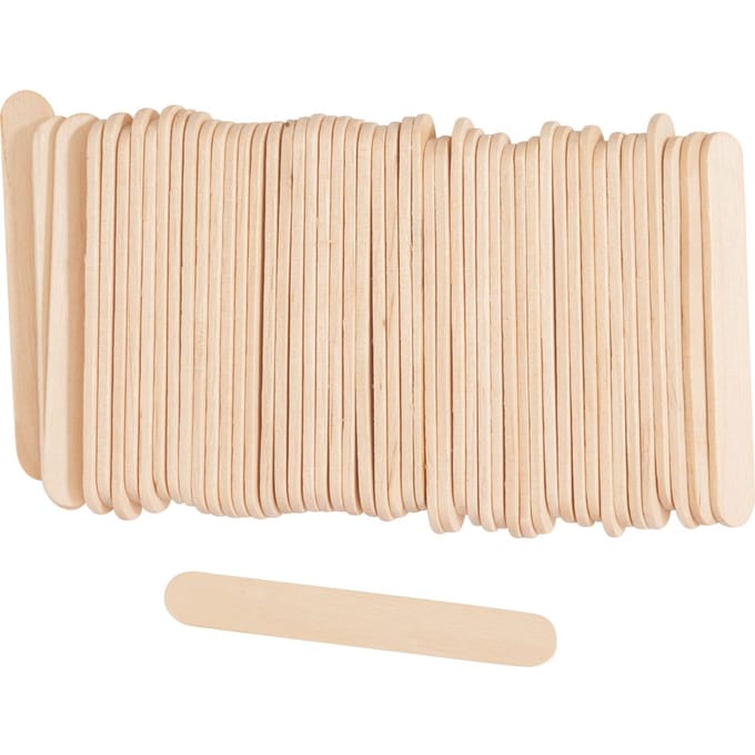 VBS Houten stokjes "Berk", 50 stuks - Small