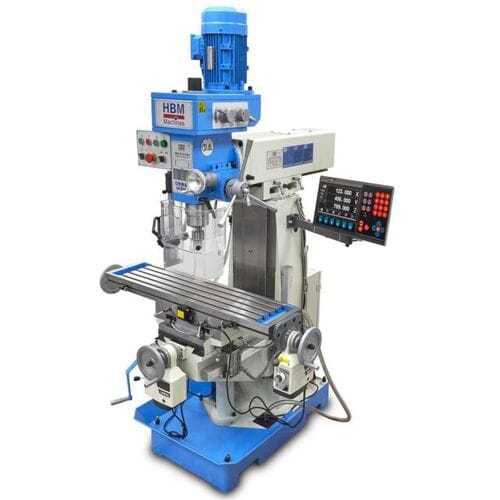 HBM BF 60 Professionele Freesmachine Met 3 Assig LCD Digitaal Uitleessysteem