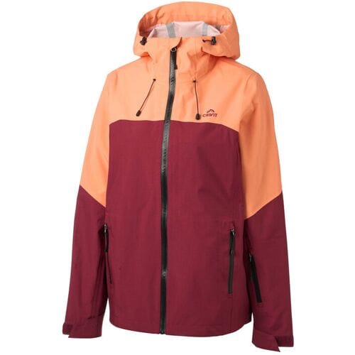 CRIVIT Dames hardshell ski-jas Touring met RECCO systeem (Rood/oranje, S (36/38))