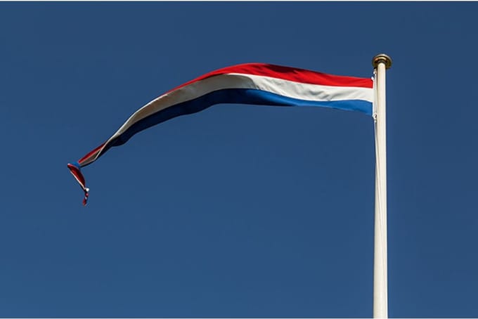 Nederlandse Wimpel 25x250cm - Welkomswimpel - Wimpel Nederland 250 cm