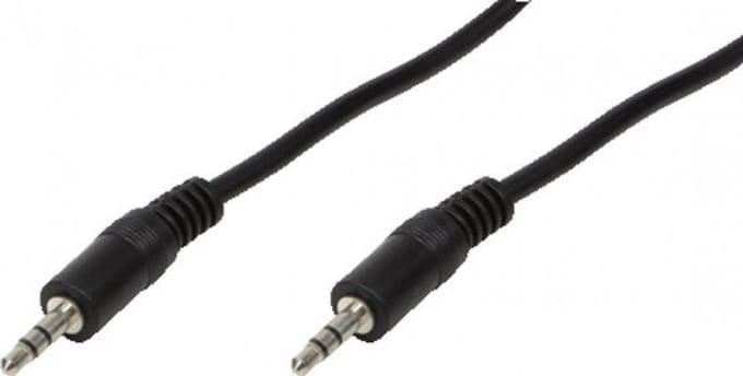 LogiLink CA1052 Jackplug Audio Aansluitkabel [1x - 1x ] 5.00 m Zwart (mat)