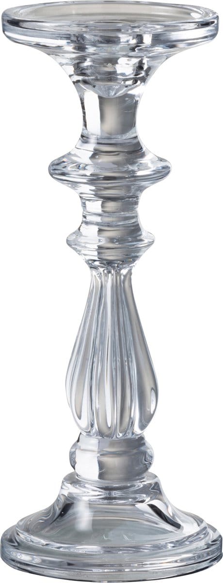 J-Line kandelaar Tibo - glas - transparant - medium