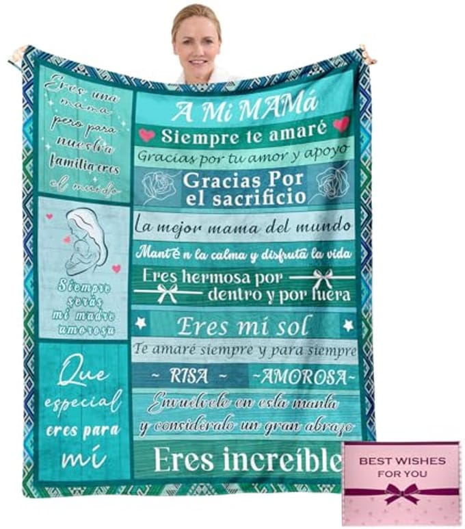 Uniek Cadeau voor Moeder - Verjaardagsdeken in Stijlvol Design