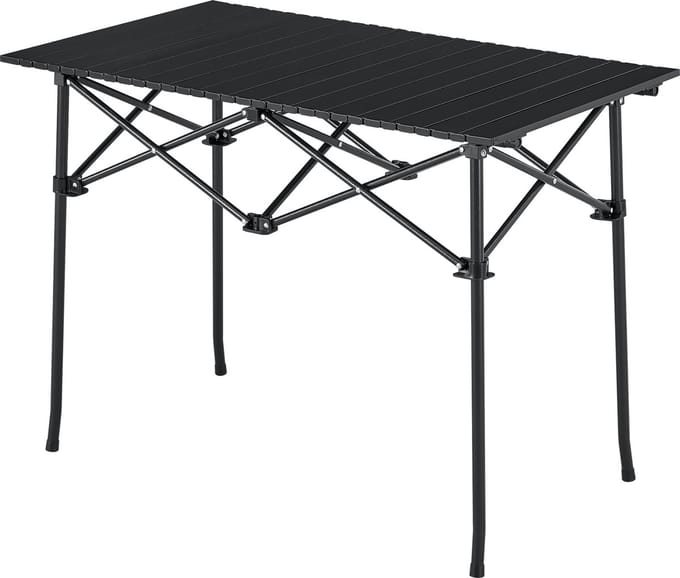 Tuintafel Castilenti klaptafel 94x55x68 cm zwart [en.casa]