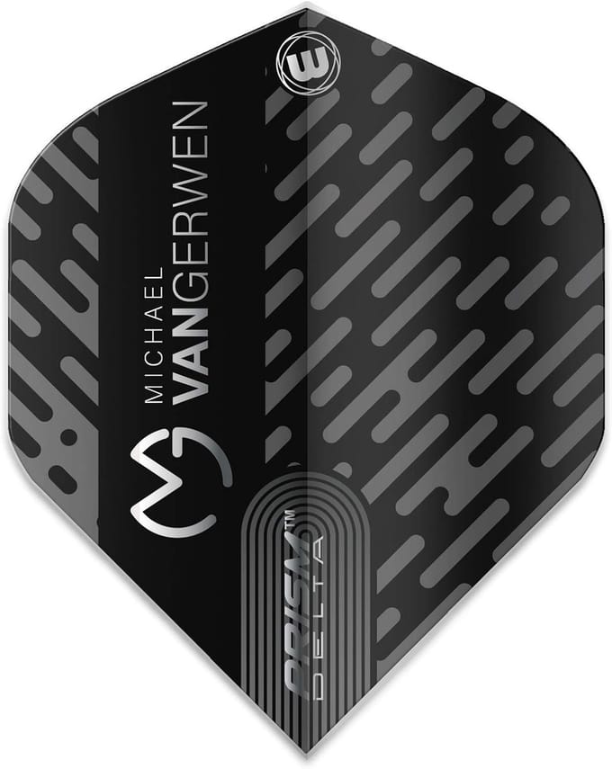 Dart Flights Zwart Grijs Extra Dik Professioneel Set van 3
