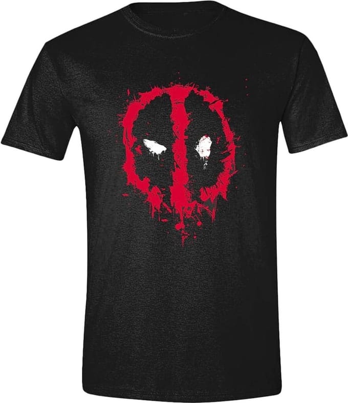 PCMerch Deadpool - Splat Logo Heren Tshirt - L - Zwart