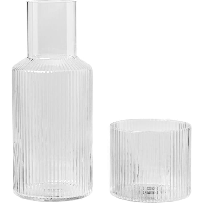 Ferm Living - Ripple Karafset - clear - transparant