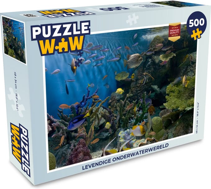 Puzzel Levendige onderwaterwereld - Legpuzzel - Puzzel 500 stukjes