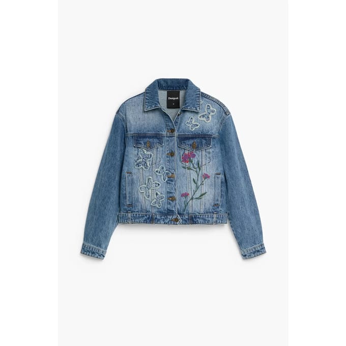 Dames spijkerjack Desigual Butterfly