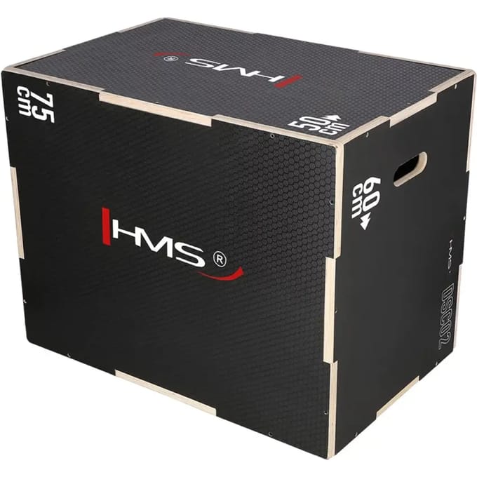 HMS Plyobox Hout - 75 x 60 x 50 cm - Zwart
