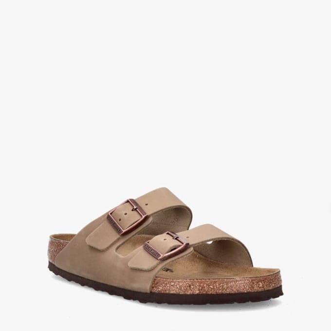 Birkenstock - Unisex - Arizona Slippers - Bruin - Maat 36
