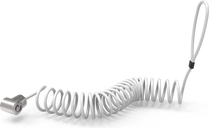 Compulocks Maclocks Universal Tablet Coiled Lock with Adhesive Security Plate