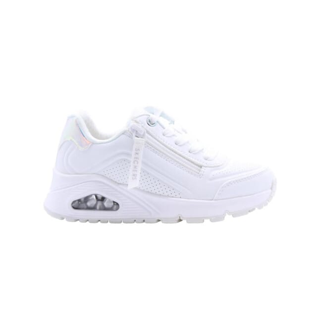Skechers Uno Gen1 - Zip And Stride Meisjes Sneakers - Wit