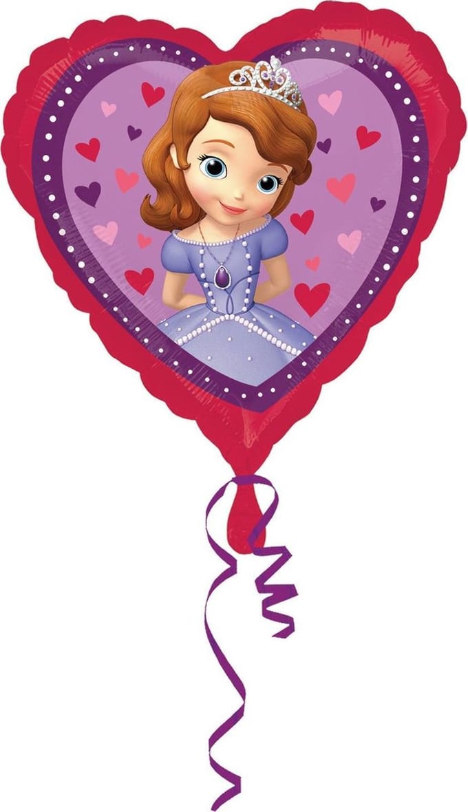 Sofia het Prinsesje Love FolieBallon 43 cm