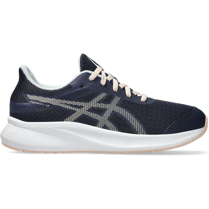 ASICS Patriot 13 GS Neutrale Schoen Kinderen-Donkerblauw,Crème