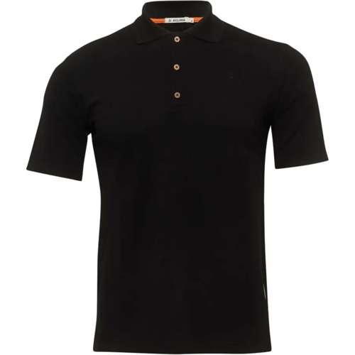 Aclima LeisureWool Pique Poloshirt Heren (Maat - L, Kleur - Jet Black)