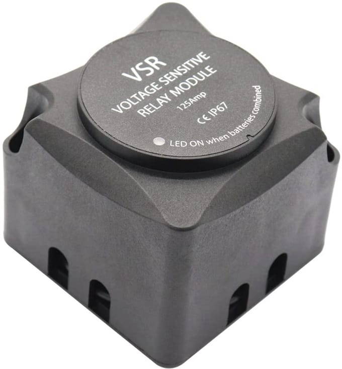 12V 125A Spanningsgevoelig Relais - Dubbele Accu Isolator voor Voertuigen
