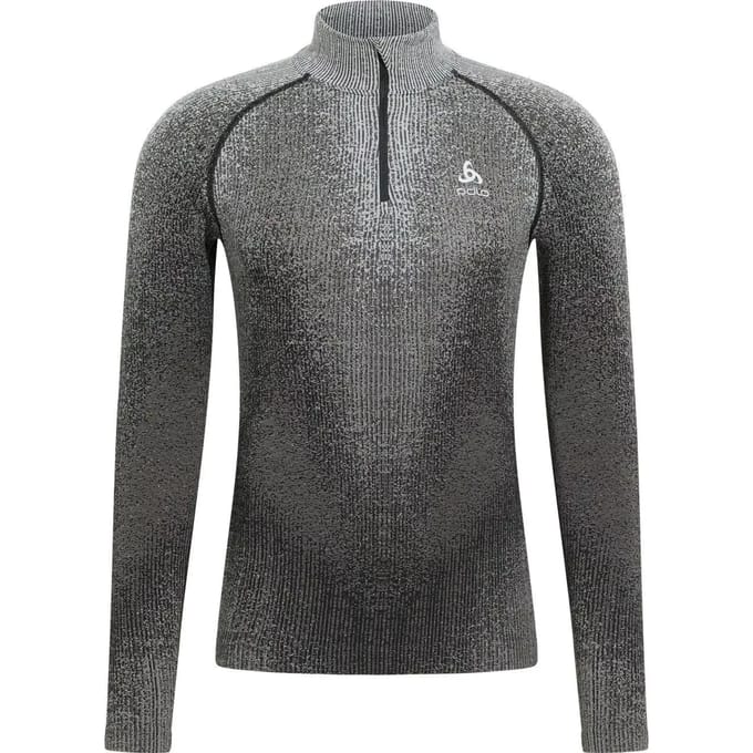 Odlo Blackcomb Eco Half Zip Turtle Neck Base Layer Longsleeve Heren - Maat S