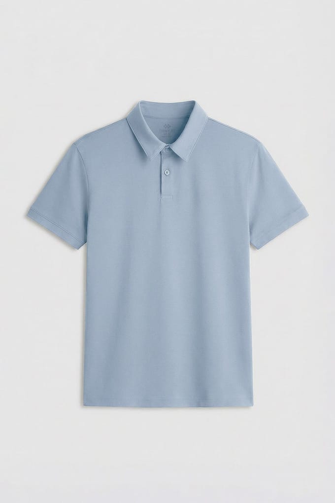 Heren Katoenen Elastaan Polo T-Shirt