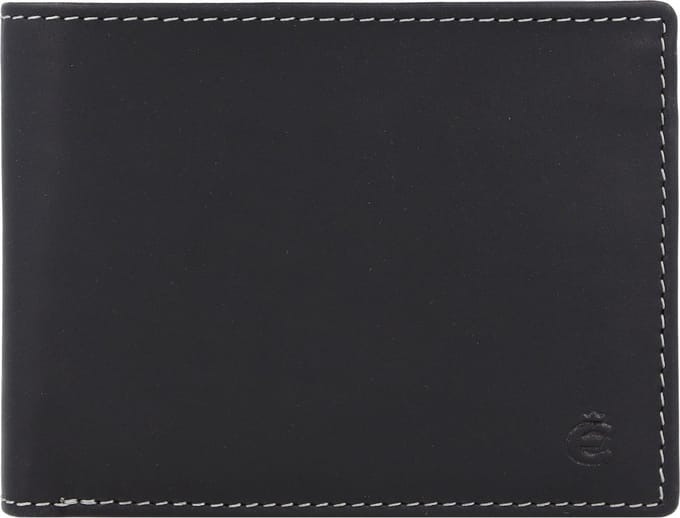 Esquire Dallas Portemonnee RFID Leer 12 cm - Jongens - Horizontaal - schwarz