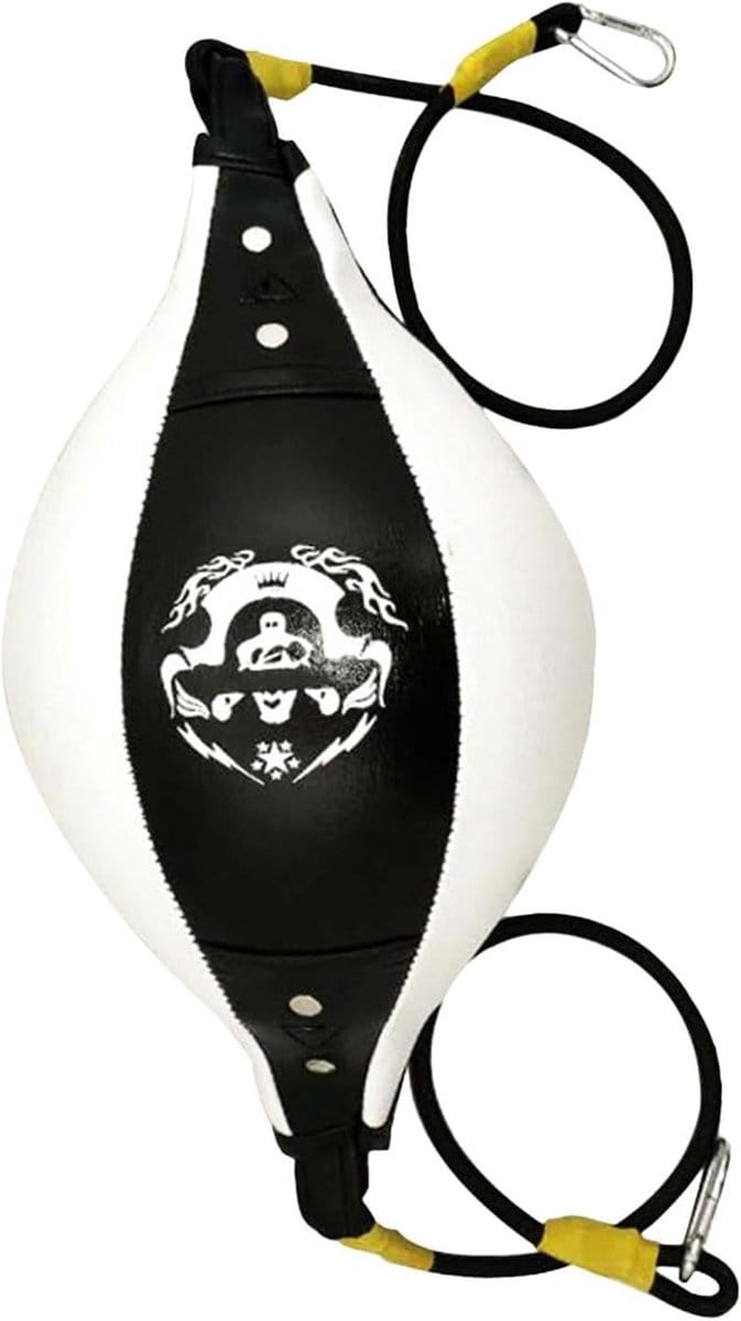 Boksbal - Trainingsbal Fitness - Snelheidstraining - Compact Ontwerp - 13 cm - Zwart Wit