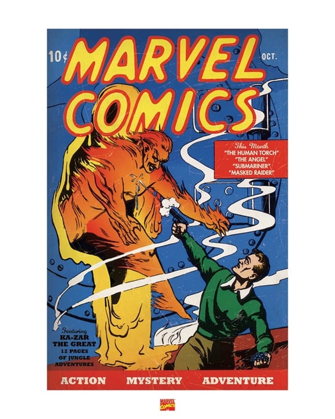 Poster - Human Torch - 50 X 40 Cm - Multicolor