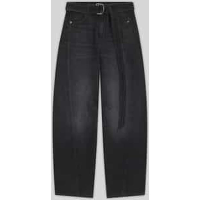 Wide leg jeans van zuiver katoen