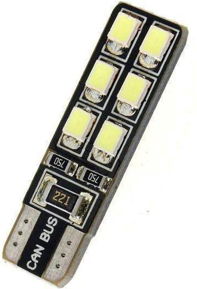 T10 - 12 LED - 2016 - canbus - double sided lamp - 12 volt - 2 stuks