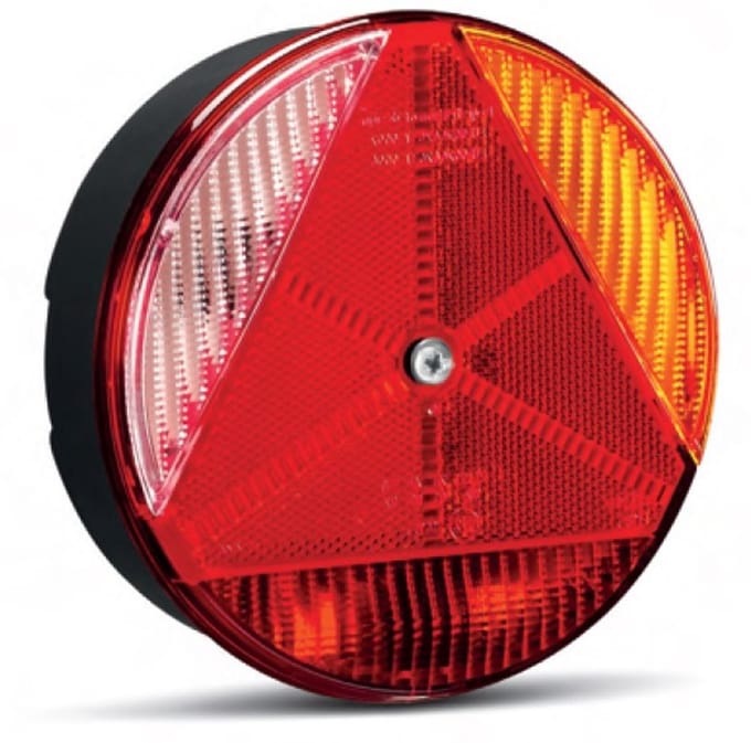 Achterlicht - SIM - 3185 - Rechts - Achter - Rem - Richting - Achteruit - Reflector - 12V-24V