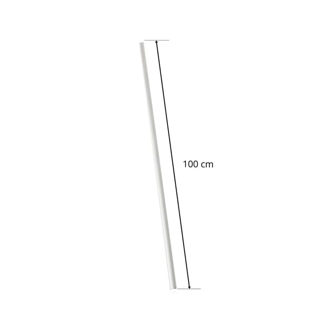 Ivela LKM railafdekking, wit, lengte 100 cm